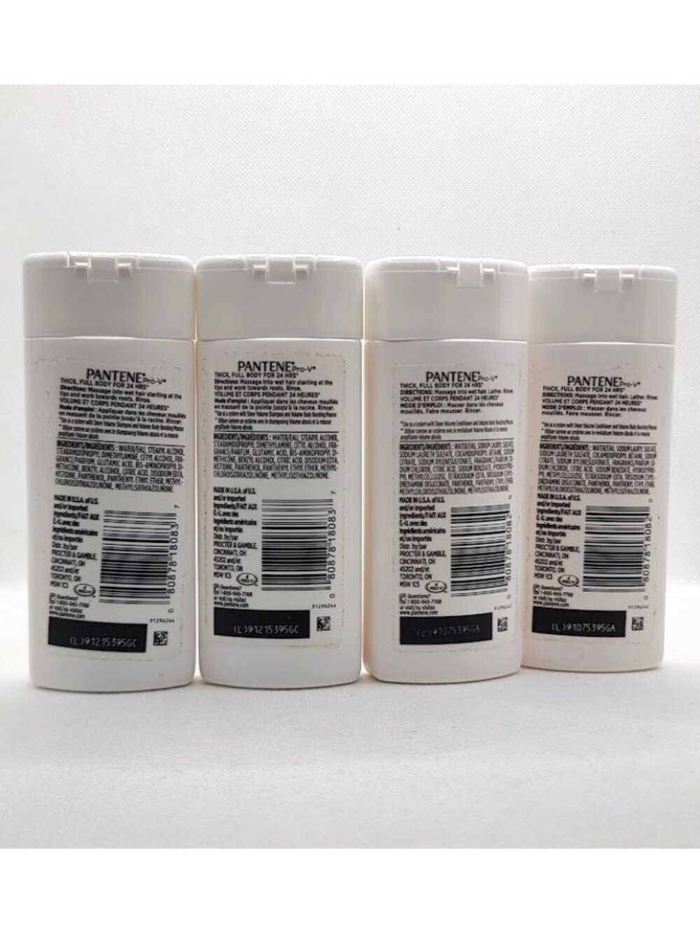 Lot of 4 Pantene Pro-V Sheer Volume Shampoo & Conditioner Travel Sz 3.38 Oz NEW - Picture 3 of 7